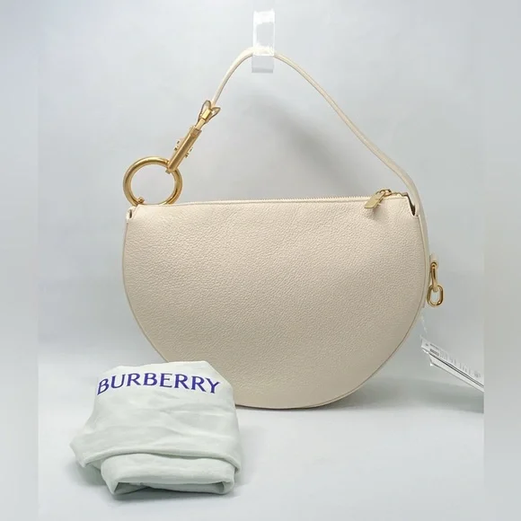 【関税&送料込】Burberry Ivory Leather Knight Arc Handbag Burberry | Bags | Burberry Ivory Leather Knight Arc Handbag
